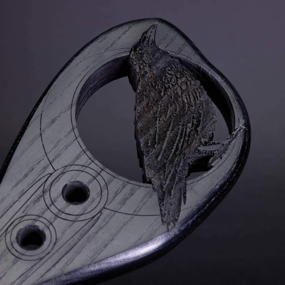 Handmade Raven Engraved BDSM Spanking Paddle by LVX Supply & Co