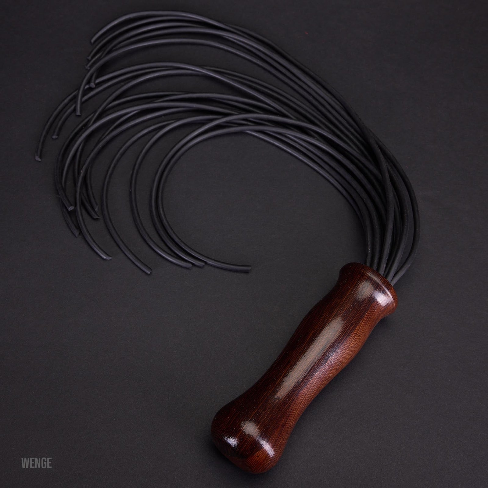 Wenge Vegan BDSM Flogger with Exotic Hardwood Handle | LVX Supply & Co.