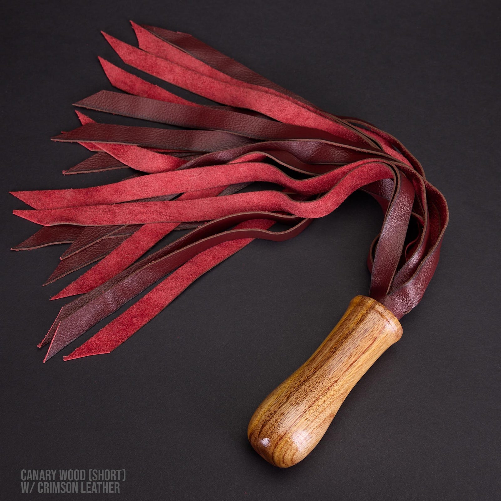 Leather Flogger with Exotic Hardwood Handle | LVX Supply & Co.