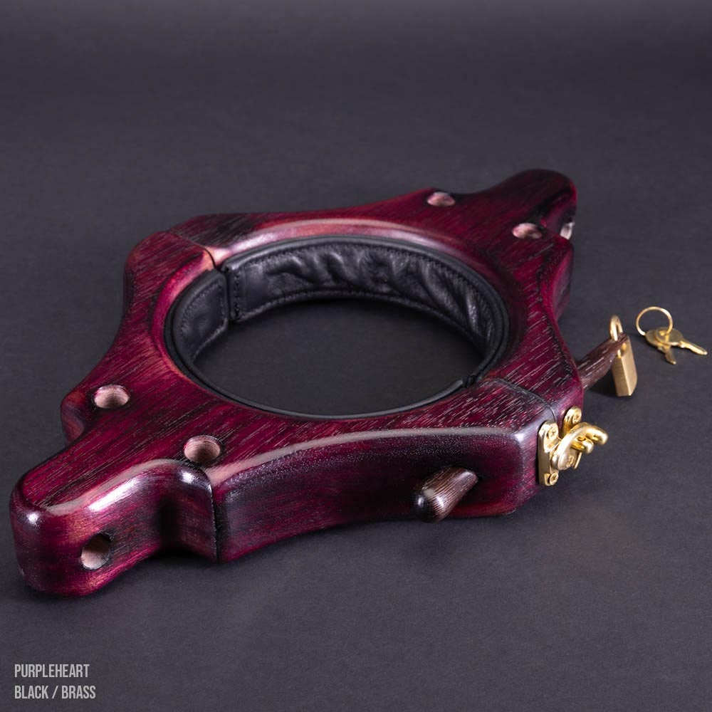 BDSM Stocks w/ Leather Lining | Bondage by LVX Supply & Co.