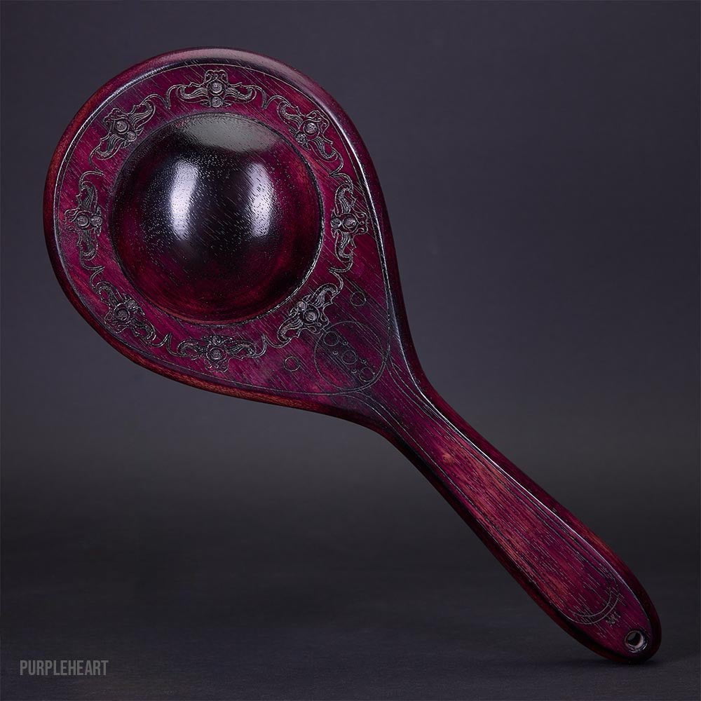 Purpleheart Thuddy Dome Spanking Paddle | BDSM Paddle | Impact by LVX Supply & Co