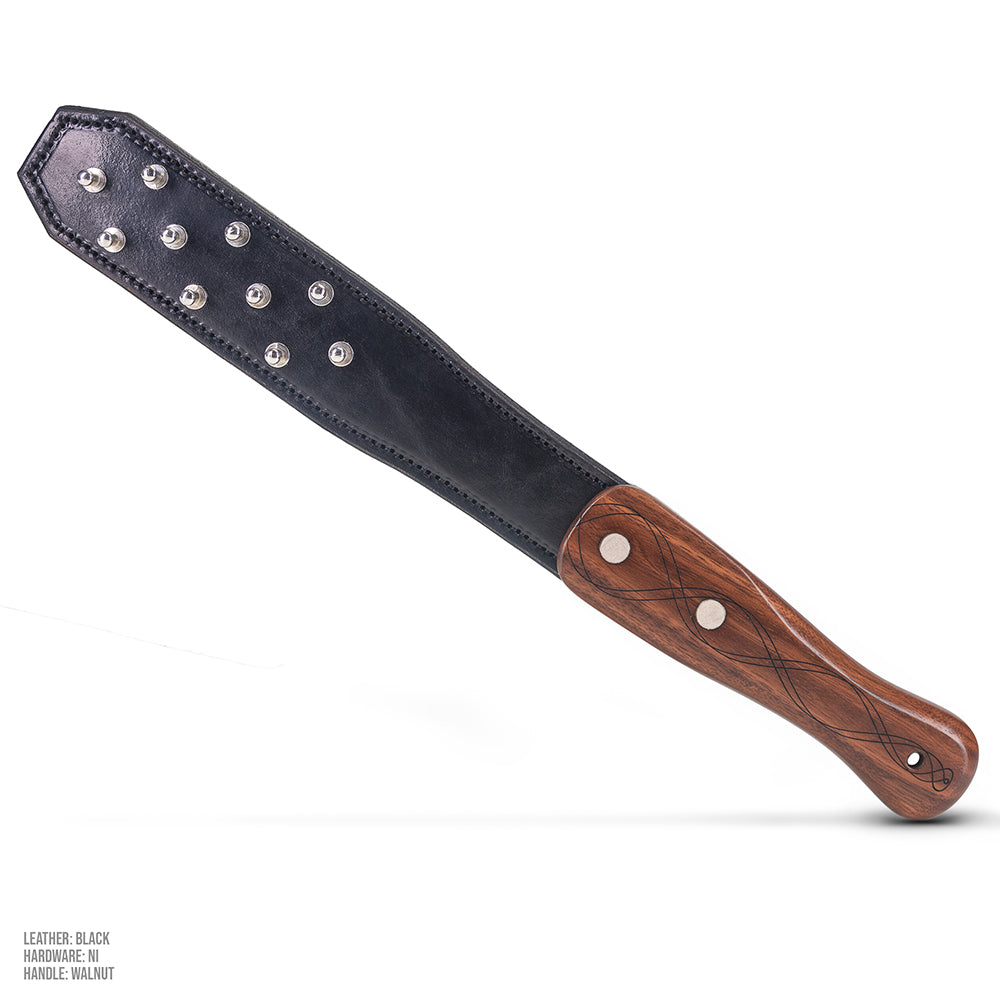 Ball Studded Leather Strap Paddle