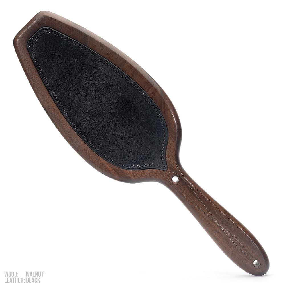 Classic Wood & Leather Inlay Paddle