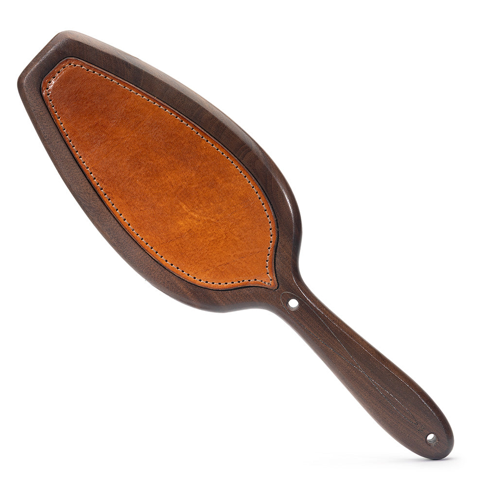 Classic Wood & Leather Inlay Paddle