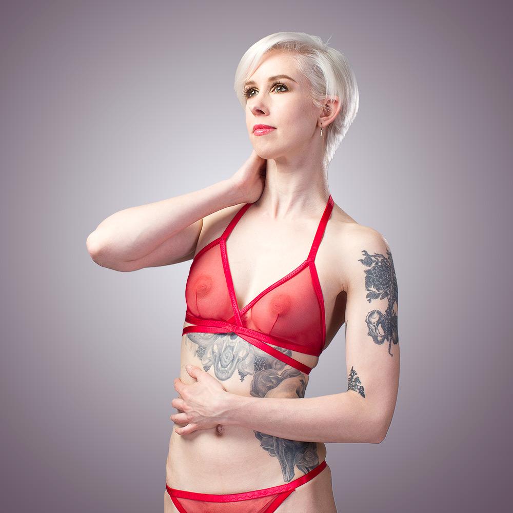 Classic Sheer Mesh Bra | 100% Handmade Lingerie by LVX Supply