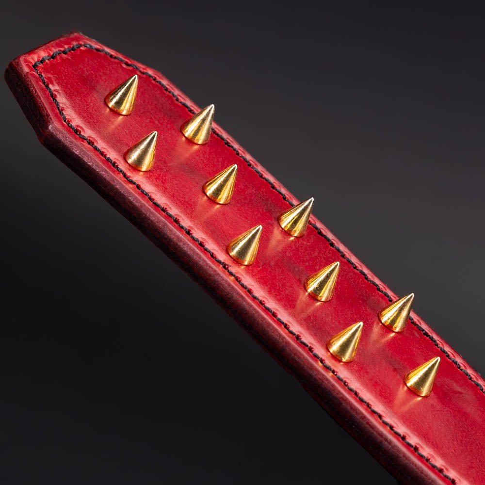 Studded Leather Spanking Paddle | BDSM Paddles by LVX Supply