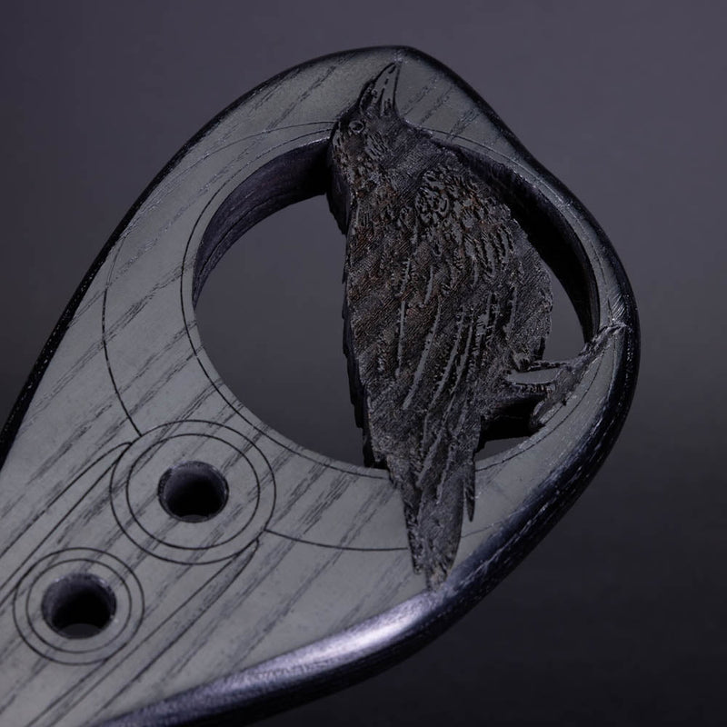 Handmade Raven Engraved BDSM Spanking Paddle by LVX Supply & Co