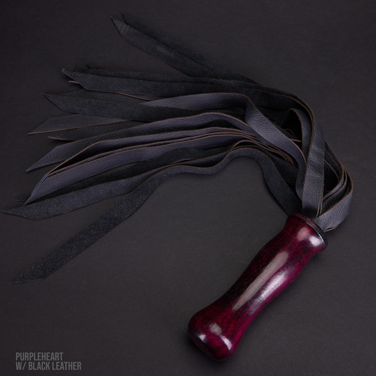 Leather Flogger with Exotic Hardwood Handle | LVX Supply &amp; Co.