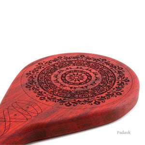 Padauk Floral Spanking Paddle
