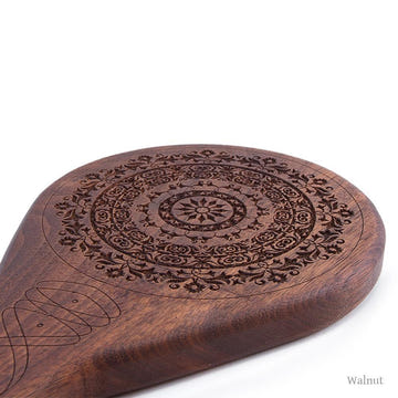 Walnut Floral Spanking Paddle