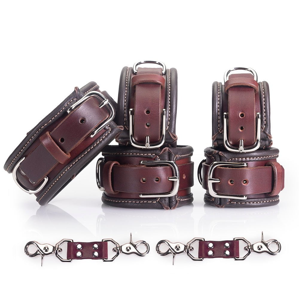 Classic Padded Leather BDSM Set | Complete Bondage Set from LVX Supply