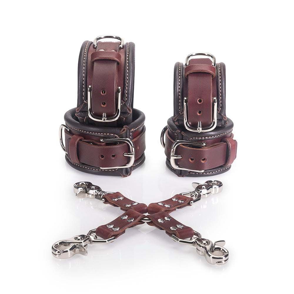 BDSM Hog Tie Set | Luxury Leather Bondage | LVX Supply &amp; Co.