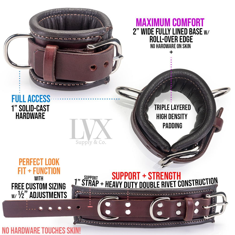 BDSM Hog Tie Set | Luxury Leather Bondage | LVX Supply & Co.