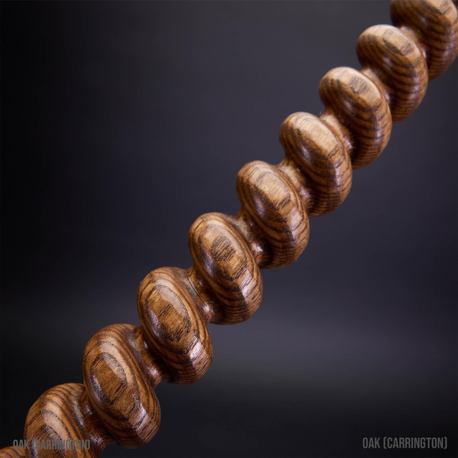 Oak (Carrington) Barley Twist Spanking Cane | Textured BDSM Cane