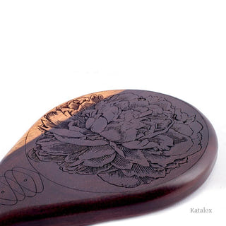 Oak (Kona) Peony Spanking Paddle | Wooden Paddle | BDSM Impact by LVX Supply & Co