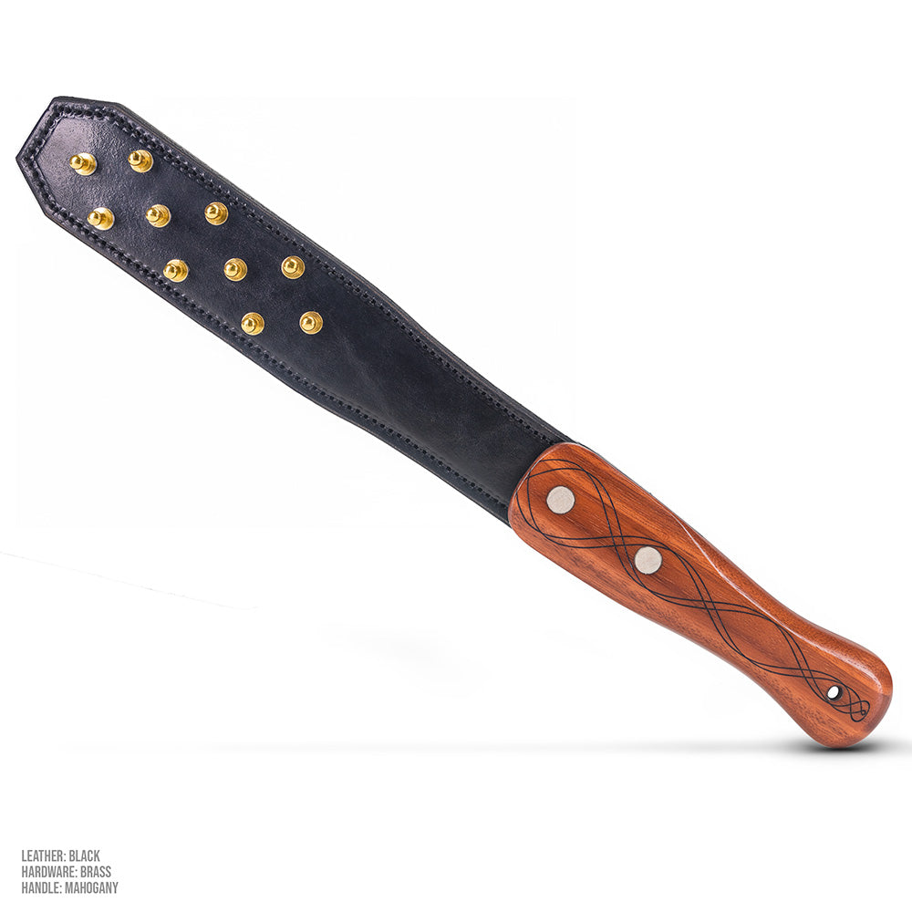 Ball Studded Leather Strap Paddle