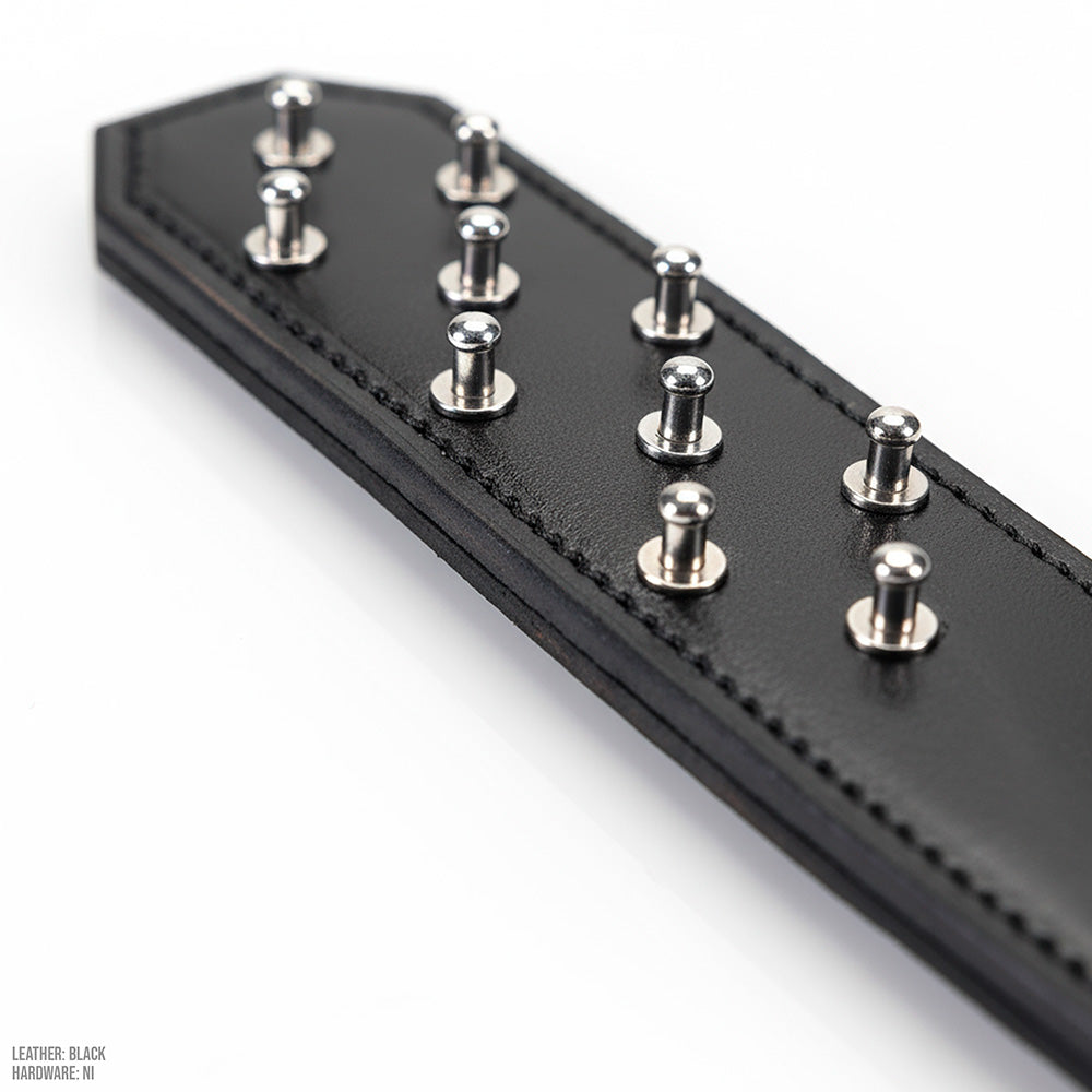 Studded Leather Spanking Paddle | BDSM Paddles by LVX Supply