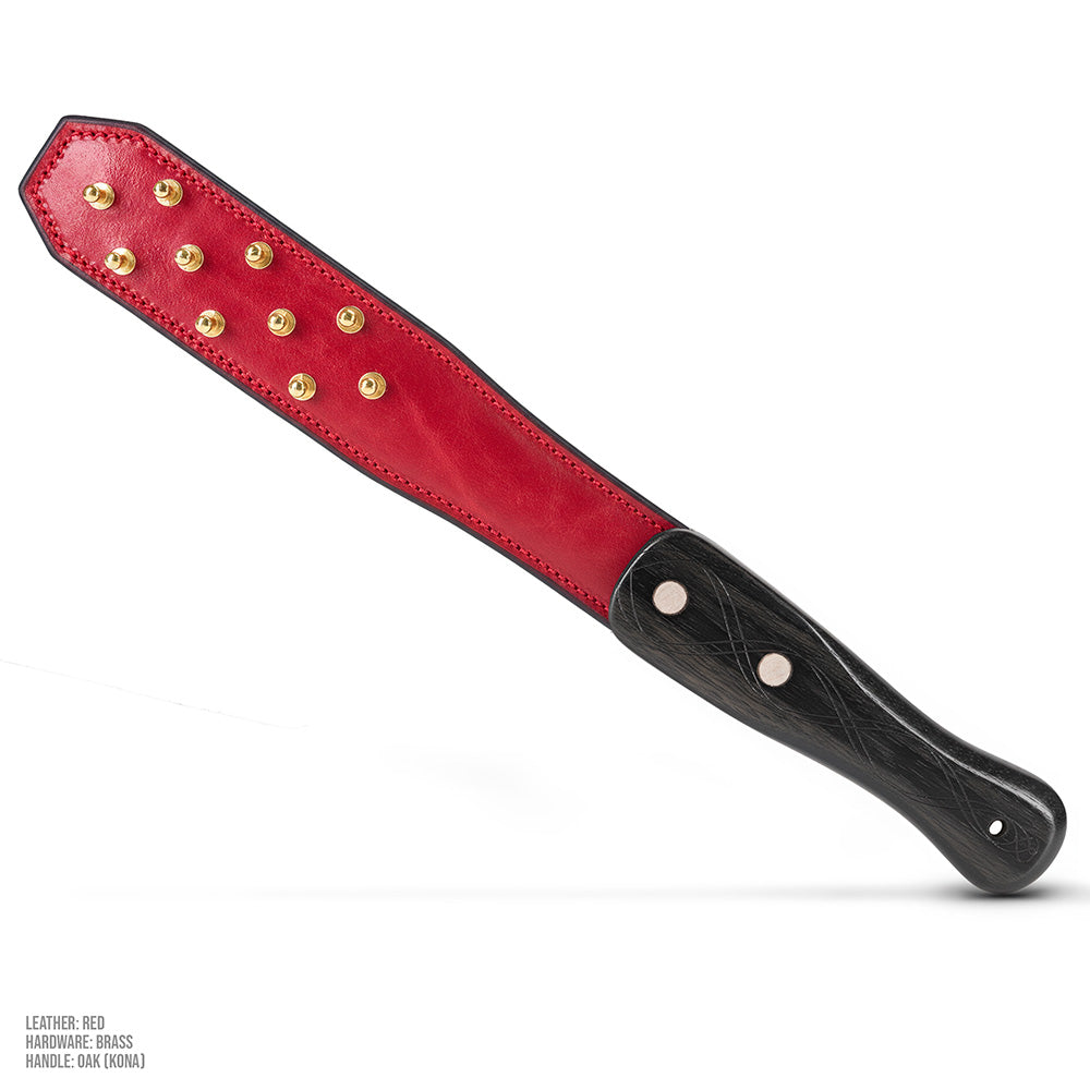 Ball Studded Leather Strap Paddle