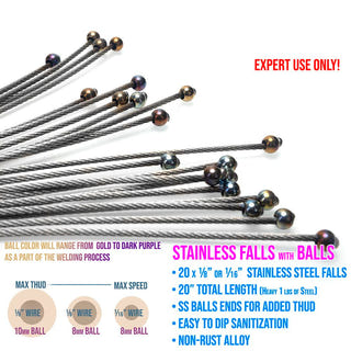 Extreme Bolas Flogger |  BDSM Flogger & Wood Handle | LVX Supply & Co.