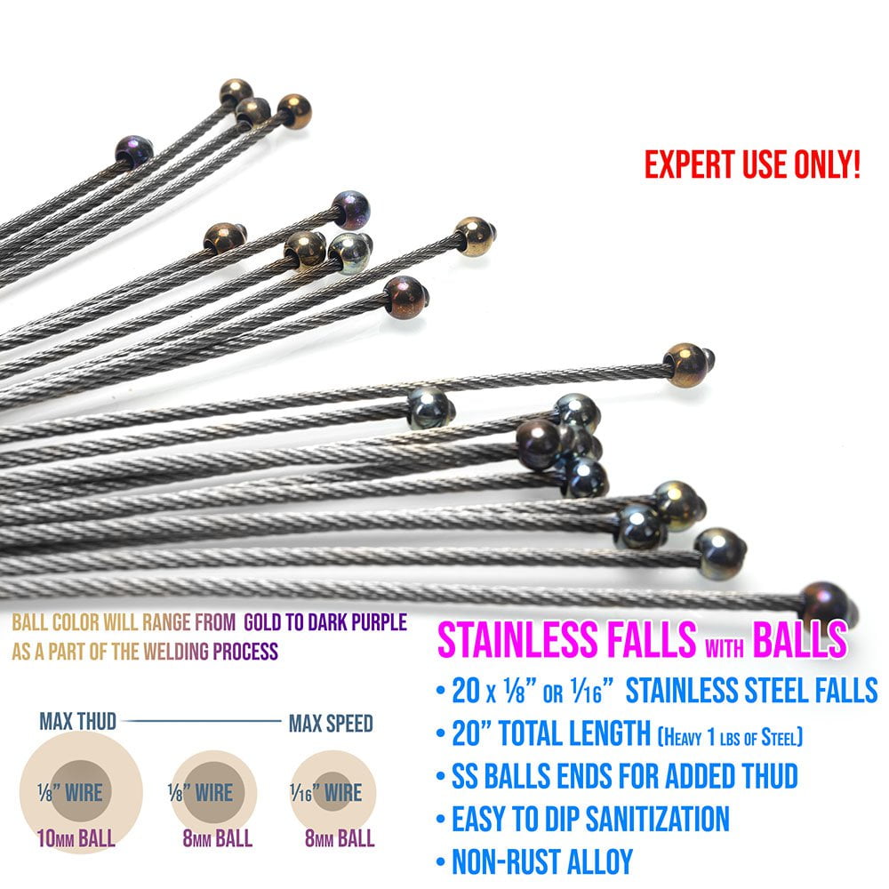Extreme Bolas Flogger |  BDSM Flogger & Wood Handle | LVX Supply & Co.