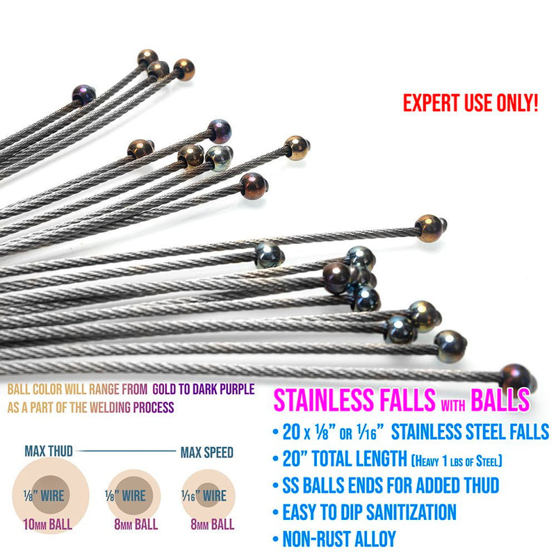 Extreme Bolas Flogger |  BDSM Flogger & Wood Handle | LVX Supply & Co.