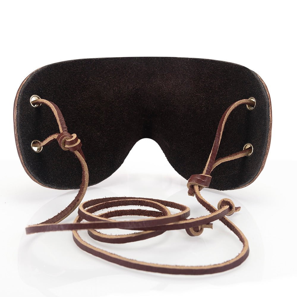 Hand Molded Leather BDSM Mask | Bondage Blindfold | LVX Supply & Co