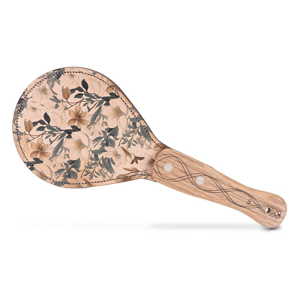 Floral Design Leather BDSM Paddle | Spanking by LVX Supply &amp; Co