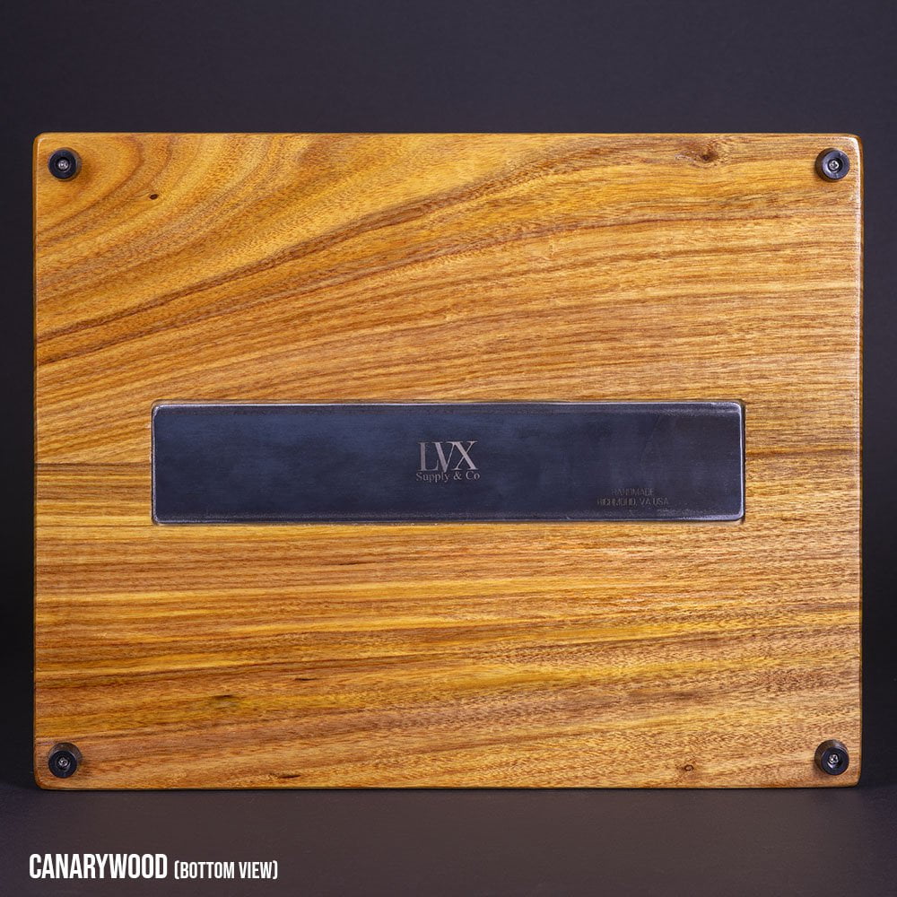 Canarywood Ishidaki Kneeling Board w/ Byzantine Pattern | Custom BDSM LVX Supply