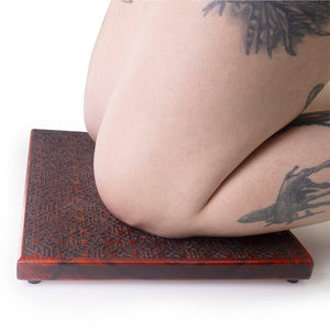 Ishidaki Kneeling Board w/ Byzantine Pattern | Custom BDSM LVX Supply