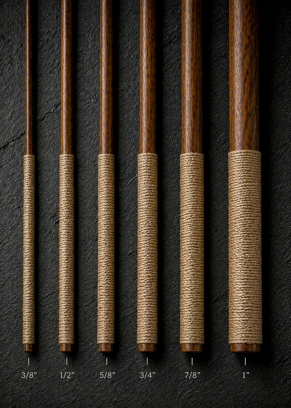 Classic BDSM Cane sizing detail