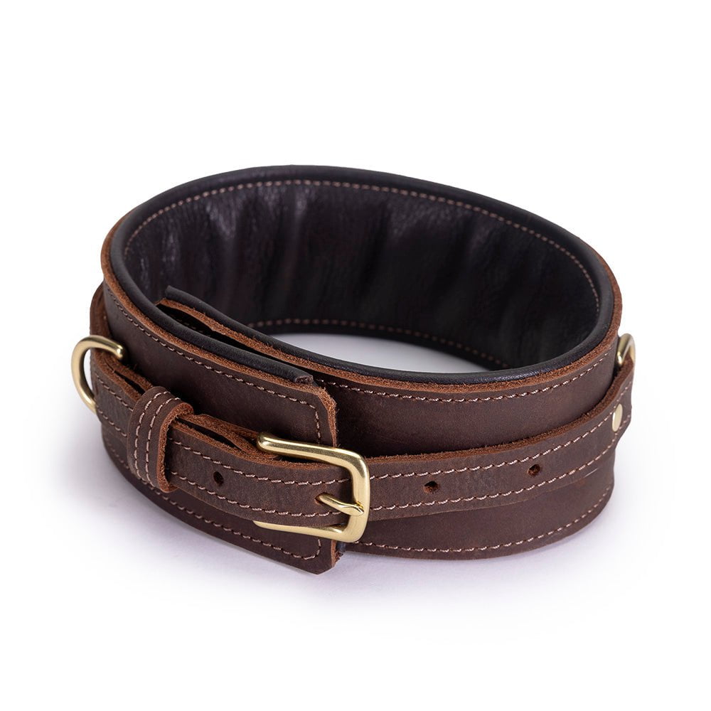 Collar &amp; Cuffs Bondage Set | Leather BDSM | LVX Supply &amp; Co.