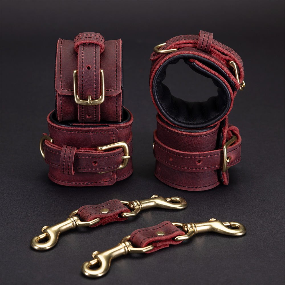 Luxurious Leather Bondage Set | Leather BDSM | LVX Supply &amp; Co.