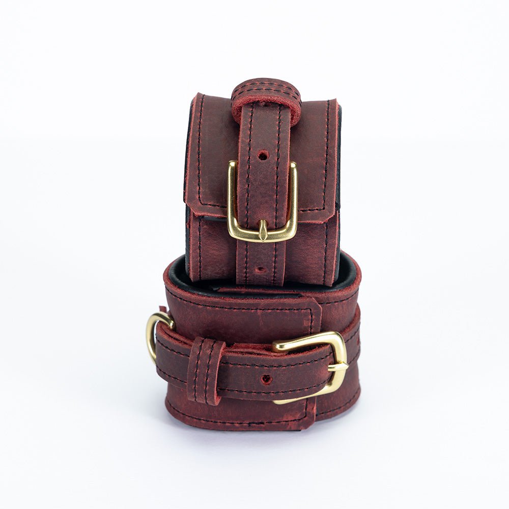 Soft Leather Bondage Cuffs | Luxury BDSM | LVX Supply & Co.