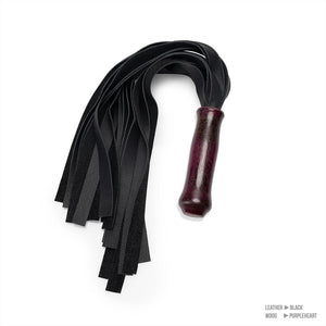 Leather Flogger with Exotic Hardwood Handle | LVX Supply & Co.