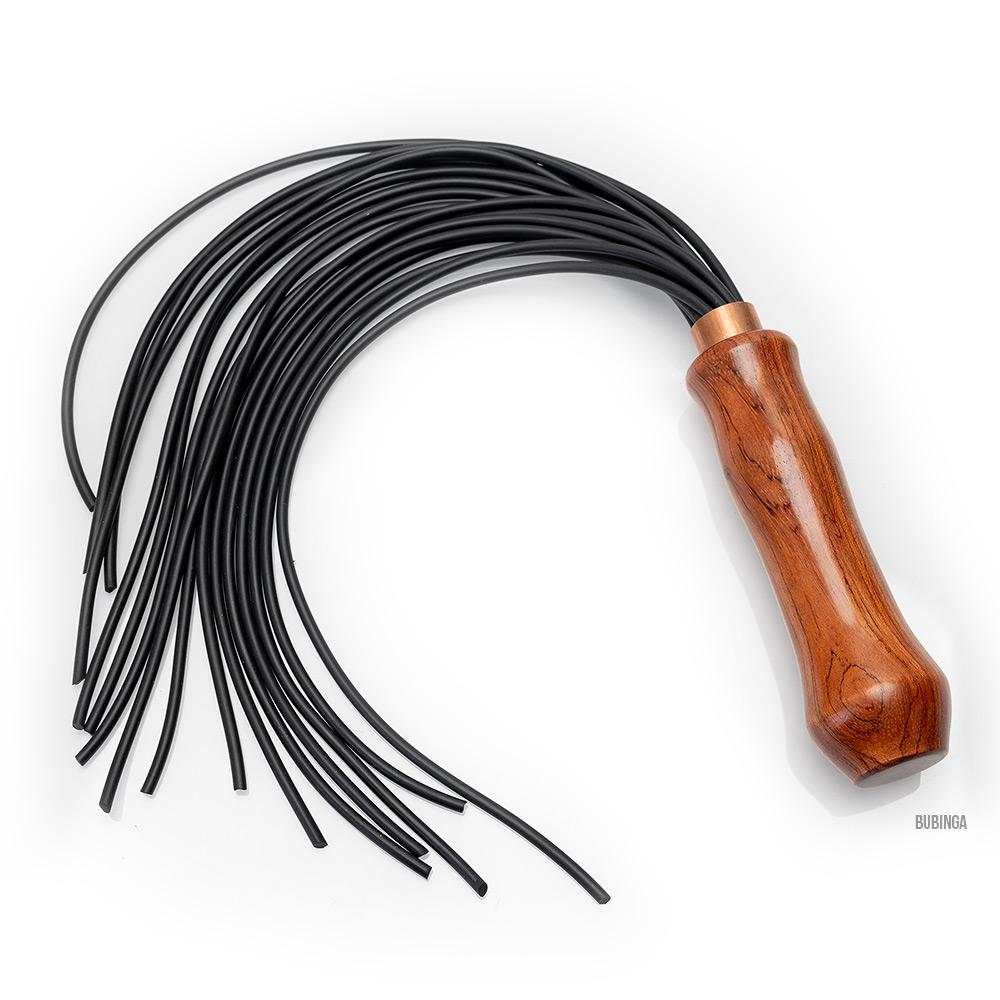 Walnut Vegan BDSM Flogger with Exotic Hardwood Handle | LVX Supply & Co.