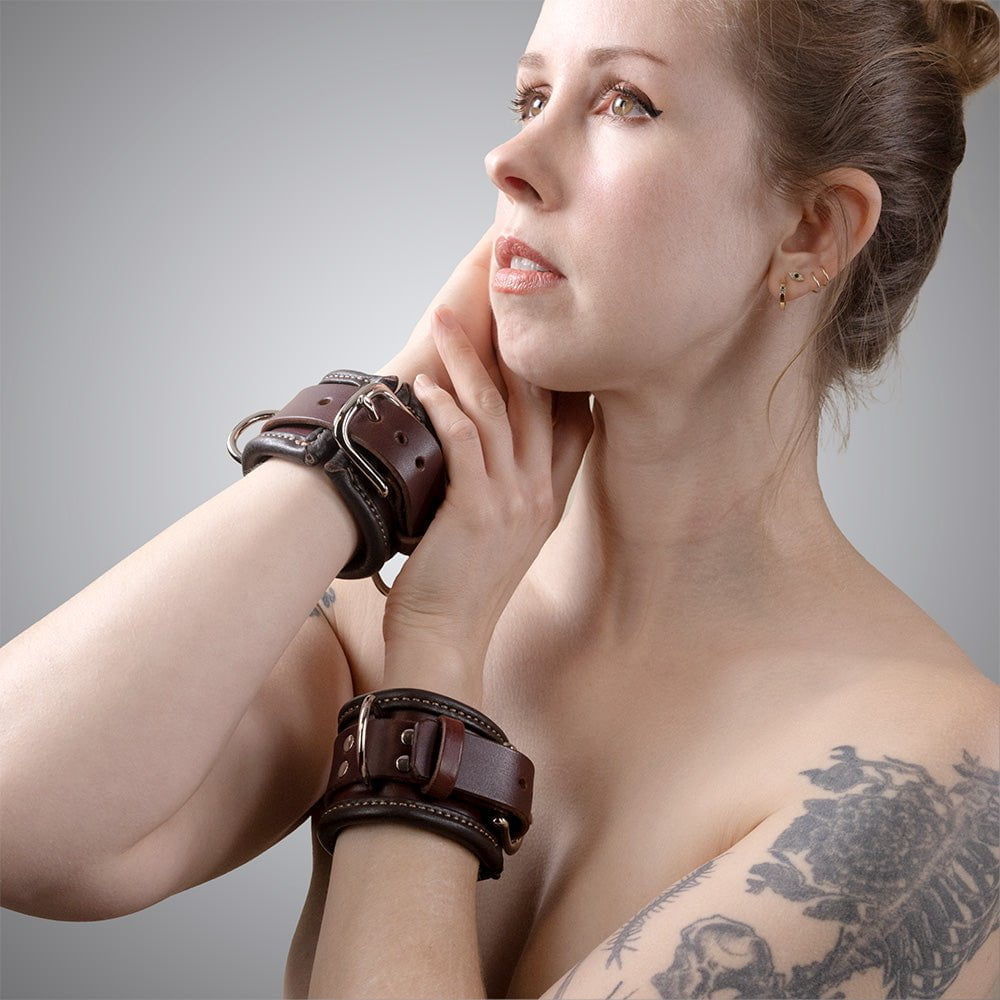 Collar & Cuffs Bondage Set | Leather BDSM | LVX Supply & Co.