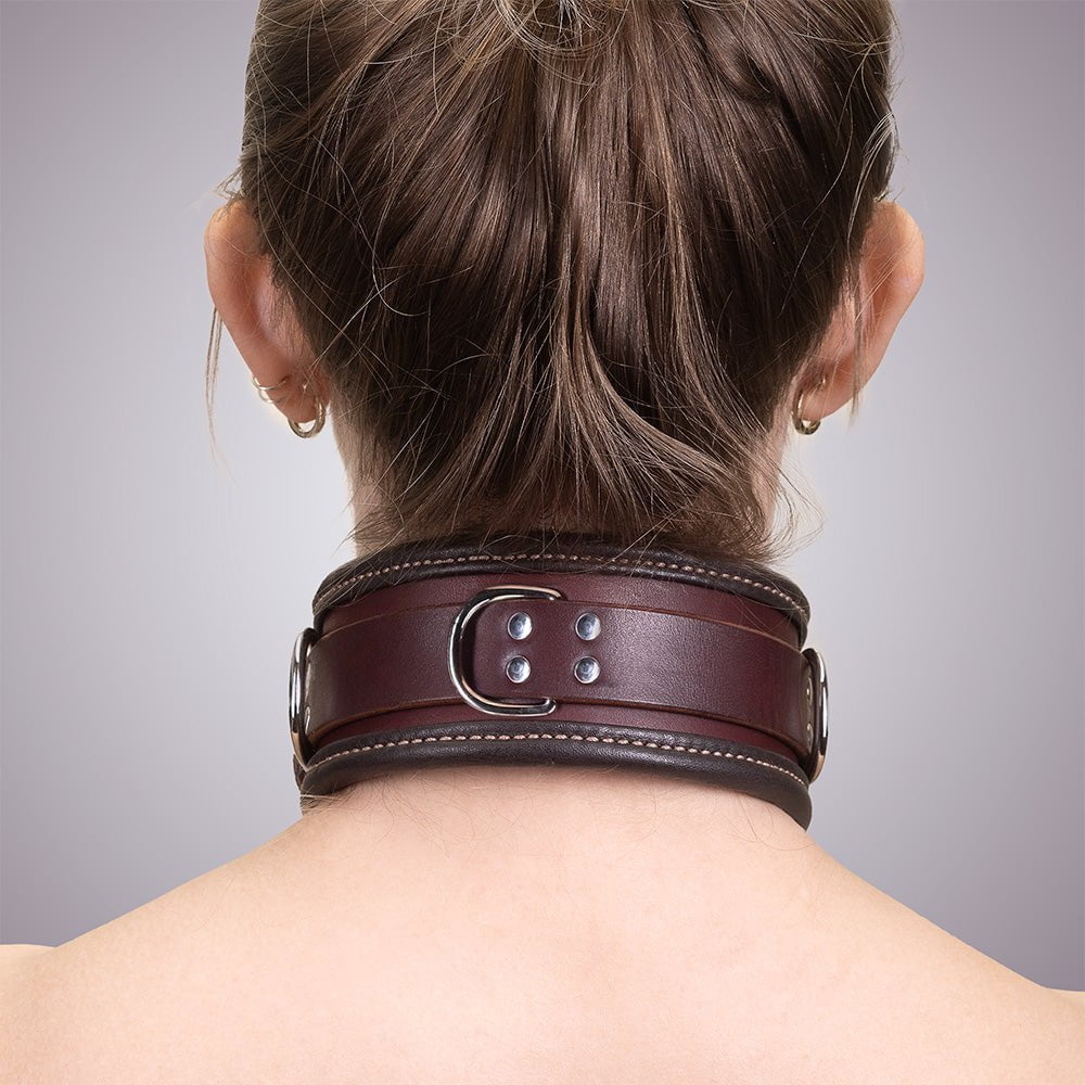 Collar &amp; Cuffs Bondage Set | Leather BDSM | LVX Supply &amp; Co.