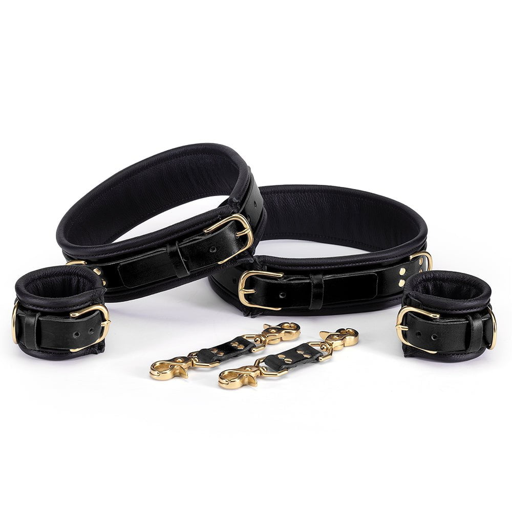 Classic Padded Leather BDSM Set | Complete Bondage Set from LVX Supply