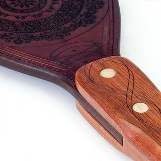 Classic Leather Paddle w/ Floral Engraving