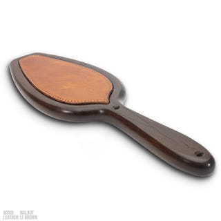 Classic Wood & Leather Inlay Paddle