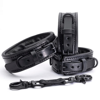 Midnight Padded Collar & Cuffs Set [Slim]