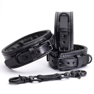 Midnight Padded Collar & Cuffs Set [Slim]