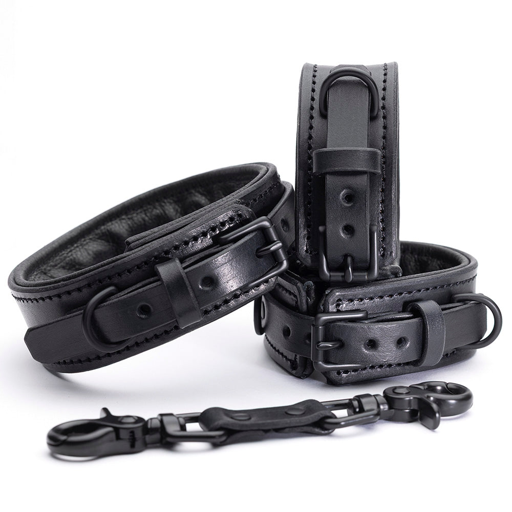 Midnight Padded Collar & Cuffs Set [Slim]