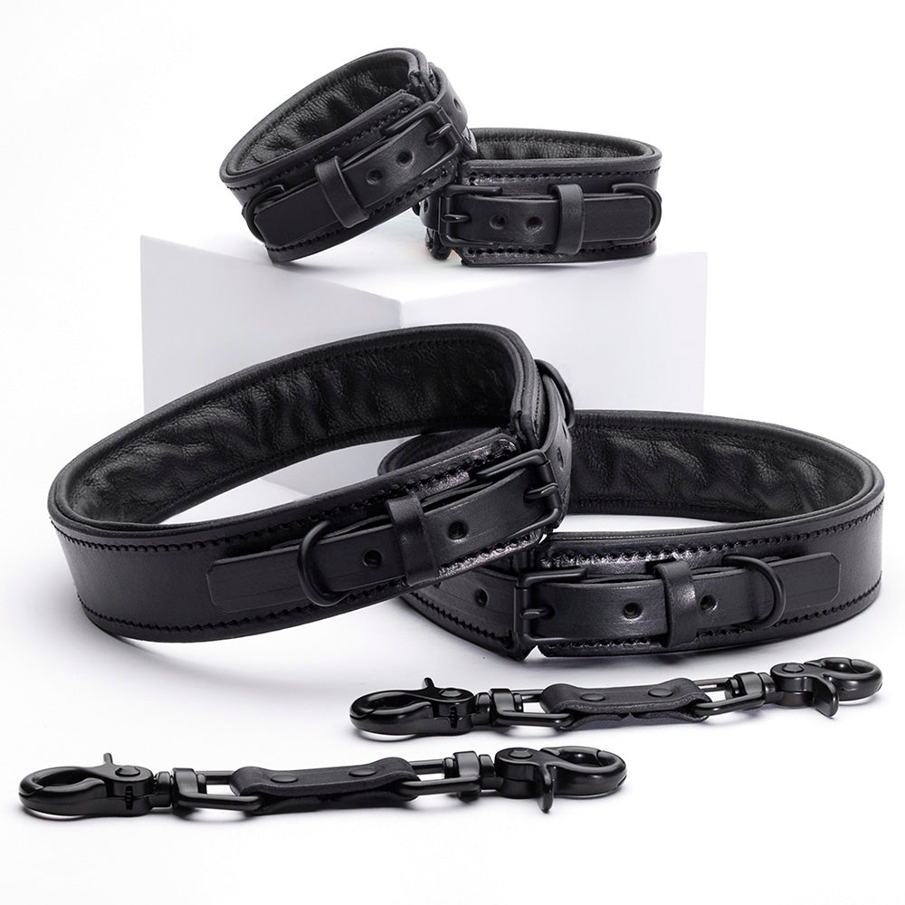 Midnight Padded Thigh Harness & Cuffs [Slim]