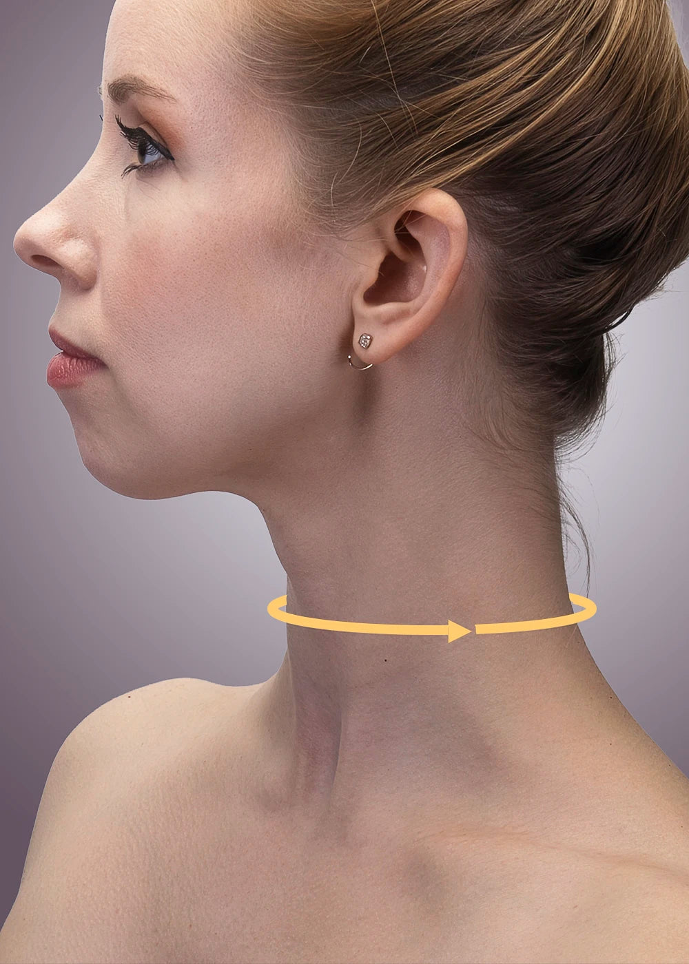 Classic Padded Choking Collar sizing detail