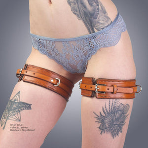 BDSM Thigh Harness & Cuffs | Leather Bondage | LVX Supply & Co