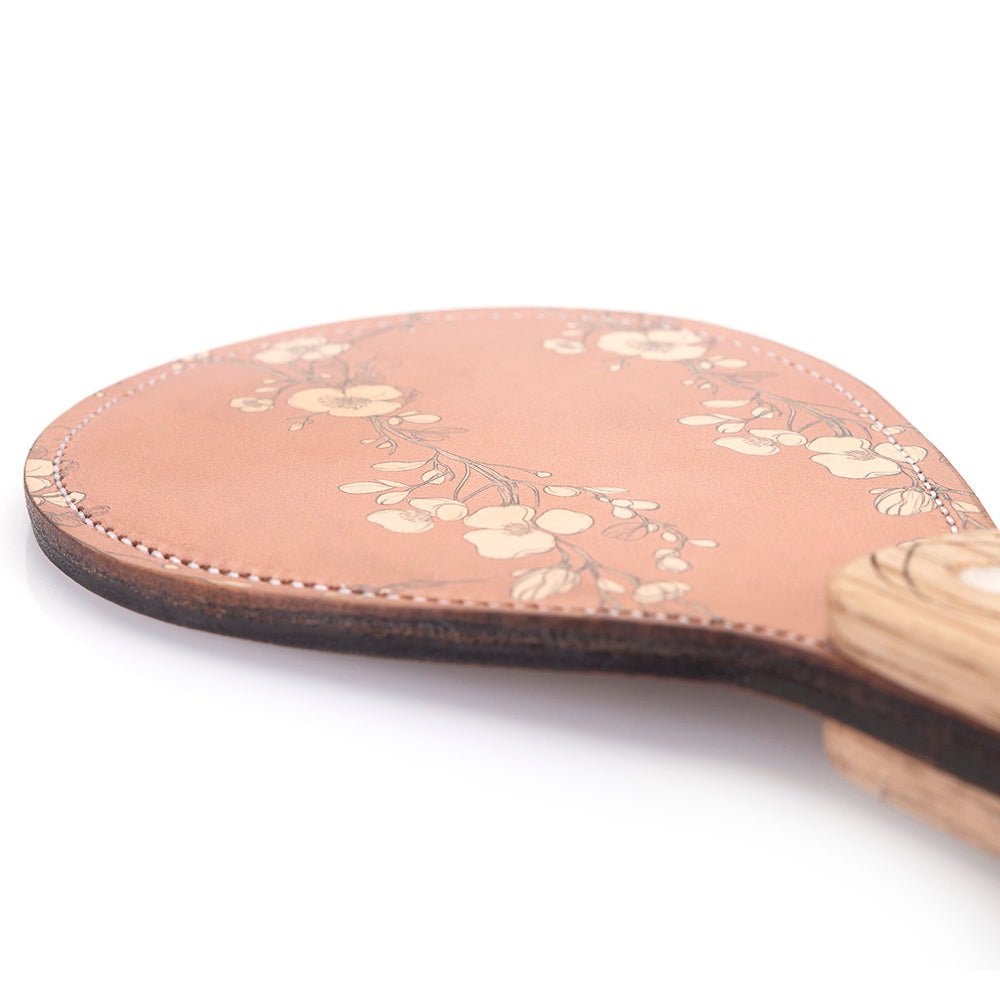 Floral Design Leather BDSM Paddle | Spanking by LVX Supply &amp; Co