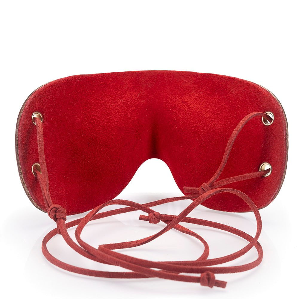Hand Molded Leather BDSM Mask | Bondage Blindfold | LVX Supply & Co