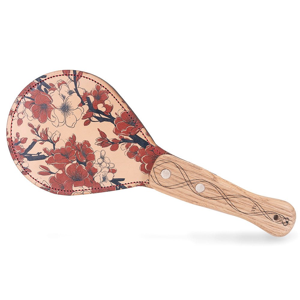 Floral Design Leather BDSM Paddle | Spanking by LVX Supply &amp; Co