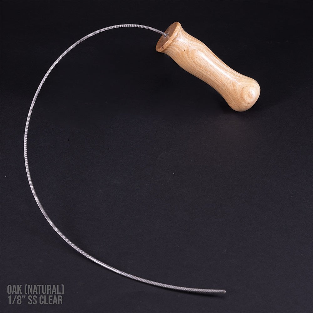 Oak (Natural) Extreme BDSM Slasher Whip | Handmade Vegan BDSM by LVX Supply